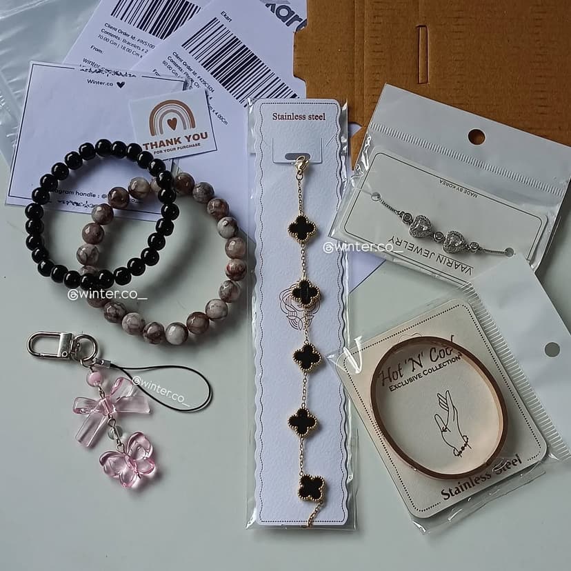 Beaded Bracelets, Anti-Tarnish Jewellery & Charms