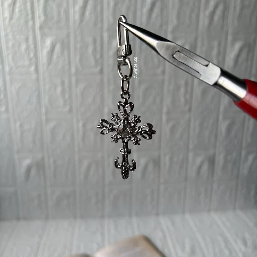 Premium Cross Keychain